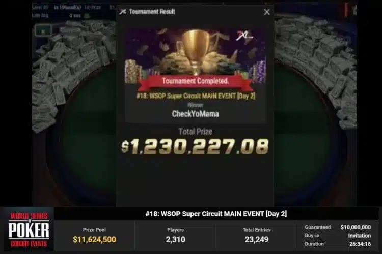 רפי אלהרר מנצח את המיין אבאנט WSOP C