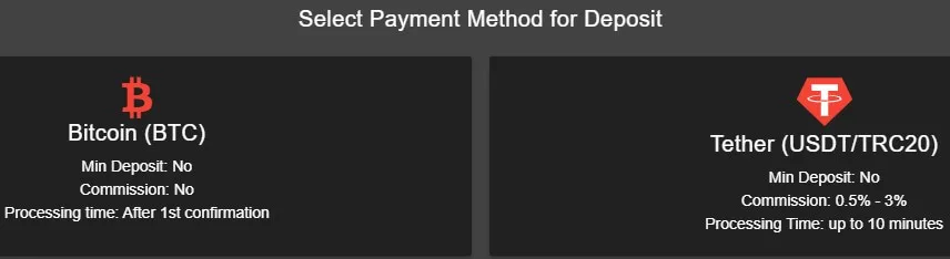 Find your deposit address