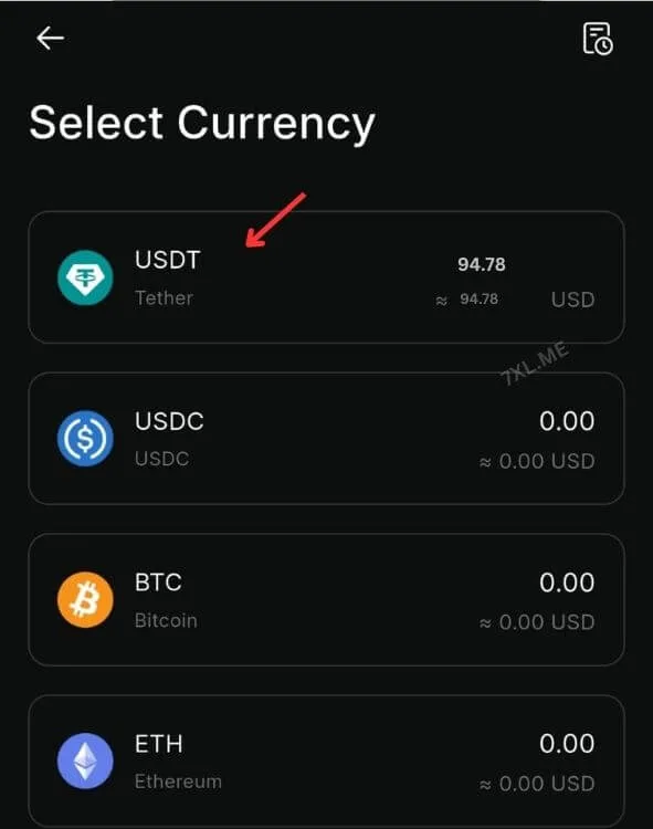 Redot Pay Pick Withdraw currency
